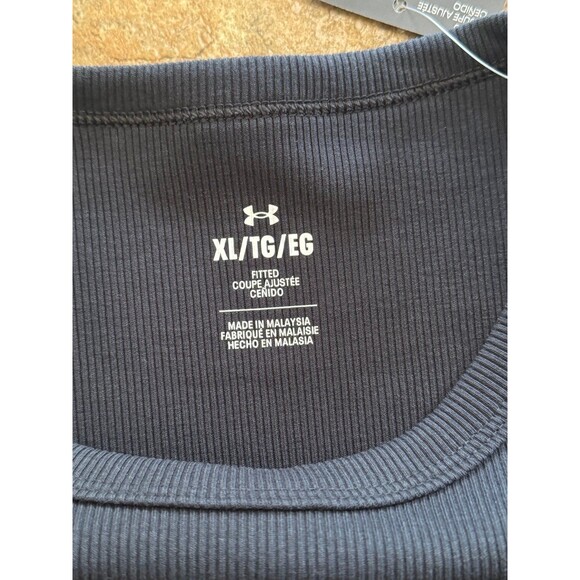 Under Armour Rival Rib Baby Tee Black Size XL - Picture 10 of 12